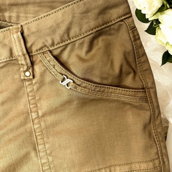 Caché Vintage Y2K Khaki Center Seam Flare Leg Pants Size 4 - Picture 6 of 13